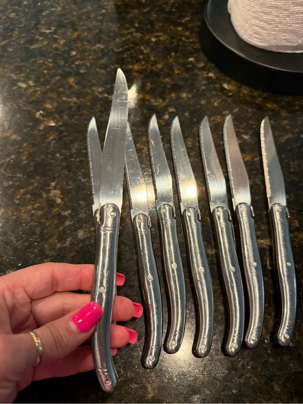 Barenthal Laguiole Stainless Steel Steak Knives - Set of 8